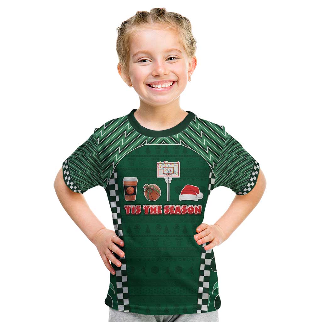 Basketball Christmas Kid T Shirt Tis The Season - Wonder Print Shop