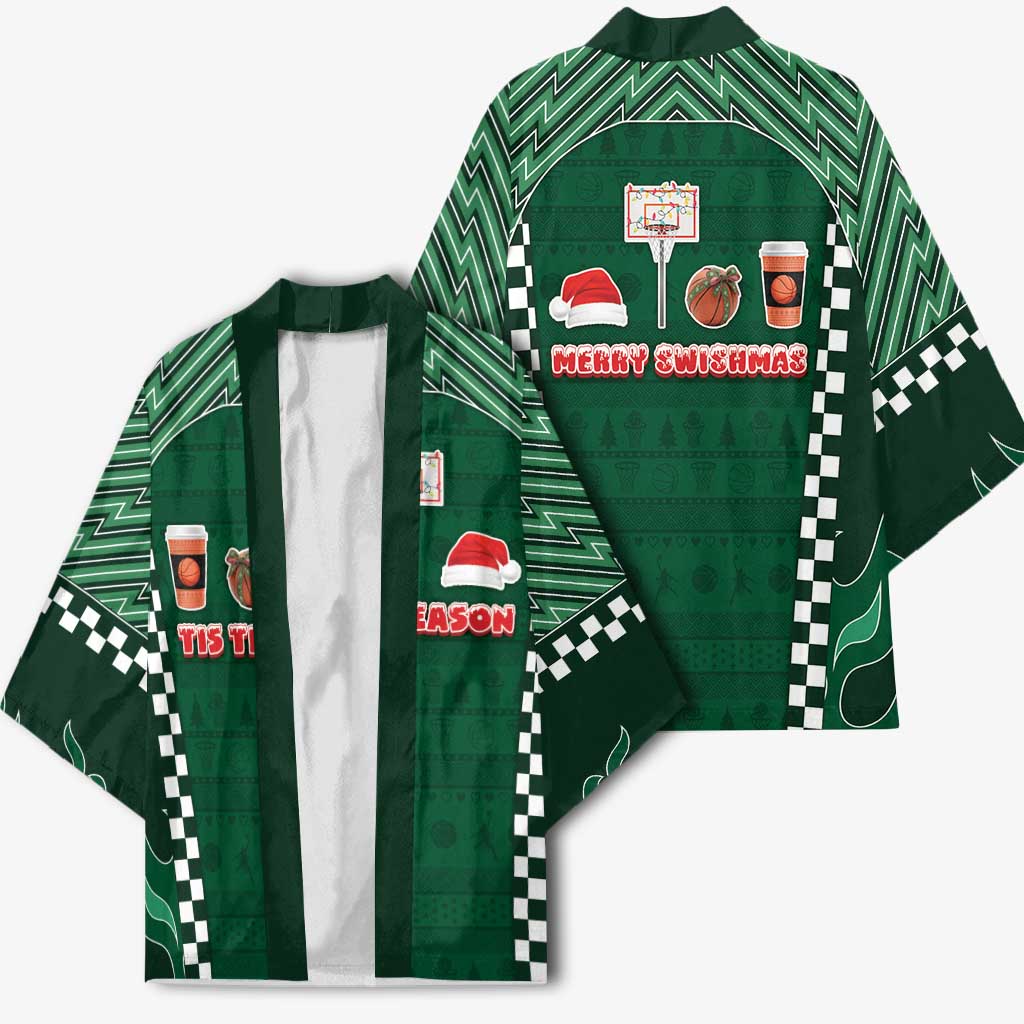 Basketball Christmas Kimono Tis The Season - Wonder Print Shop