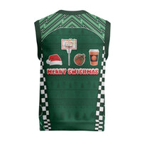 Basketball Christmas Christmas Knitted V-Neck Vest Tis The Season - Wonder Print Shop