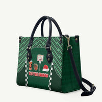 Basketball Christmas Leather Bag Tis The Season - Wonder Print Shop