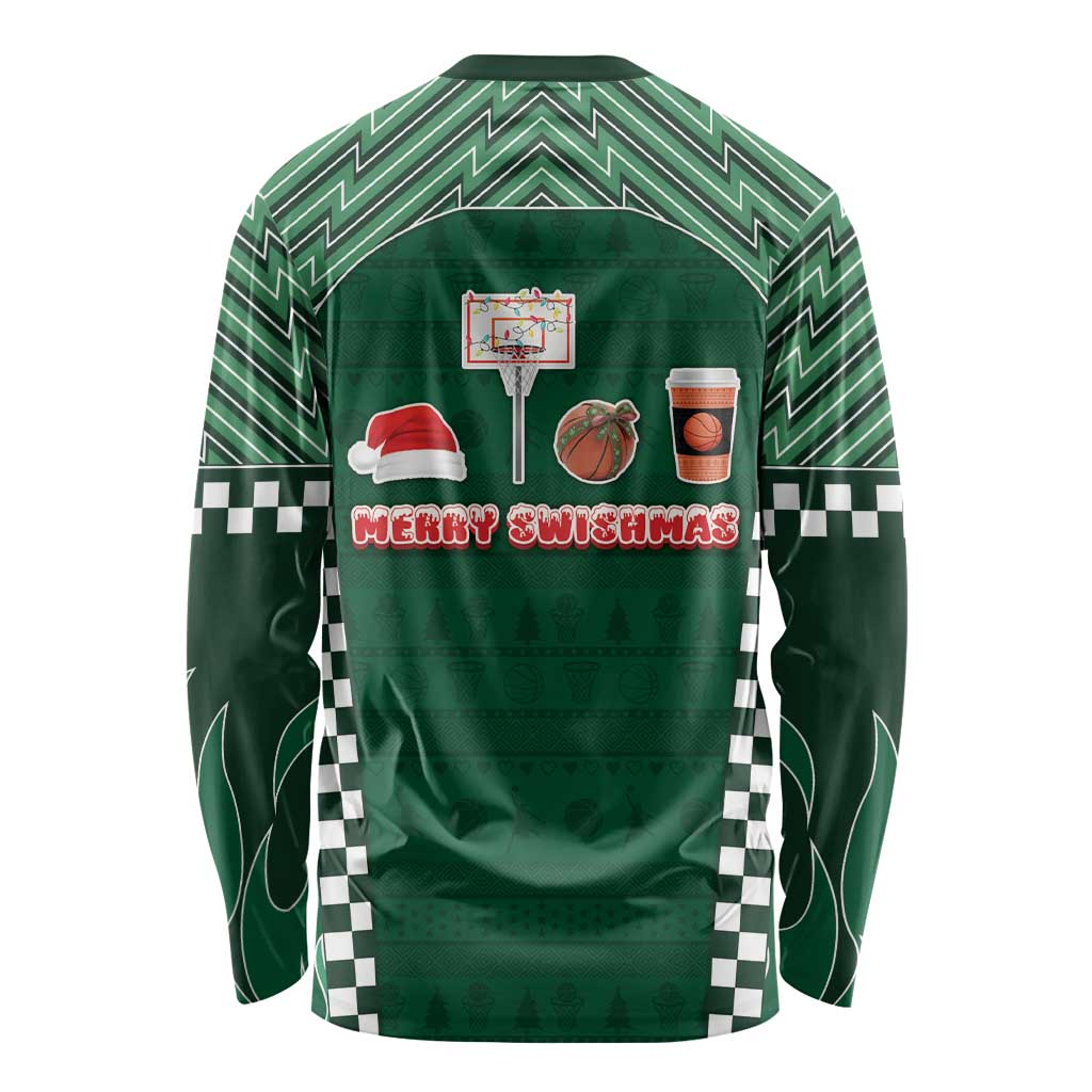 Basketball Christmas Long Sleeve Shirt Tis The Season - Wonder Print Shop