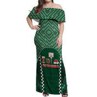 Basketball Christmas Off Shoulder Maxi Dress Tis The Season - Wonder Print Shop