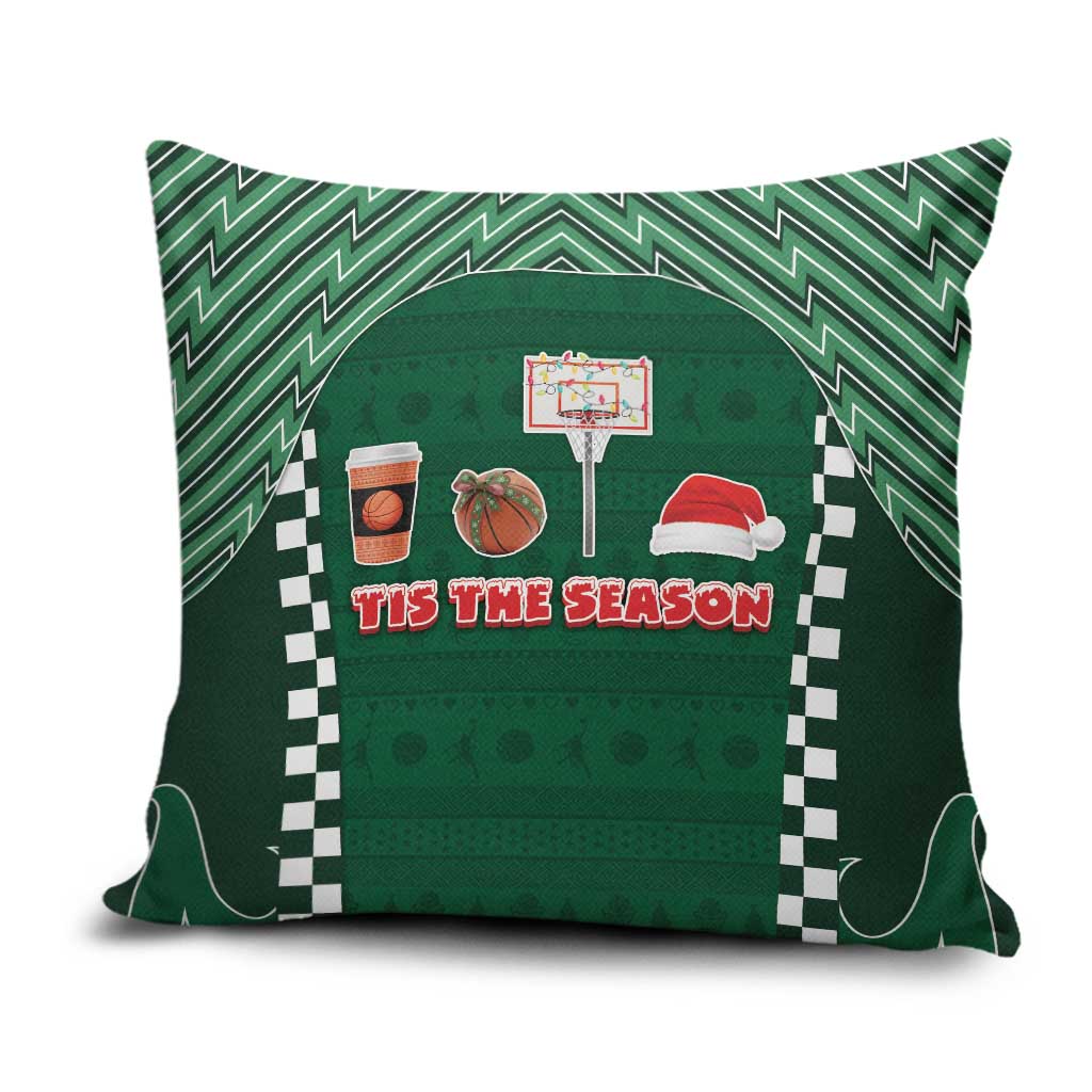 Basketball Christmas Pillow Cover Tis The Season - Wonder Print Shop