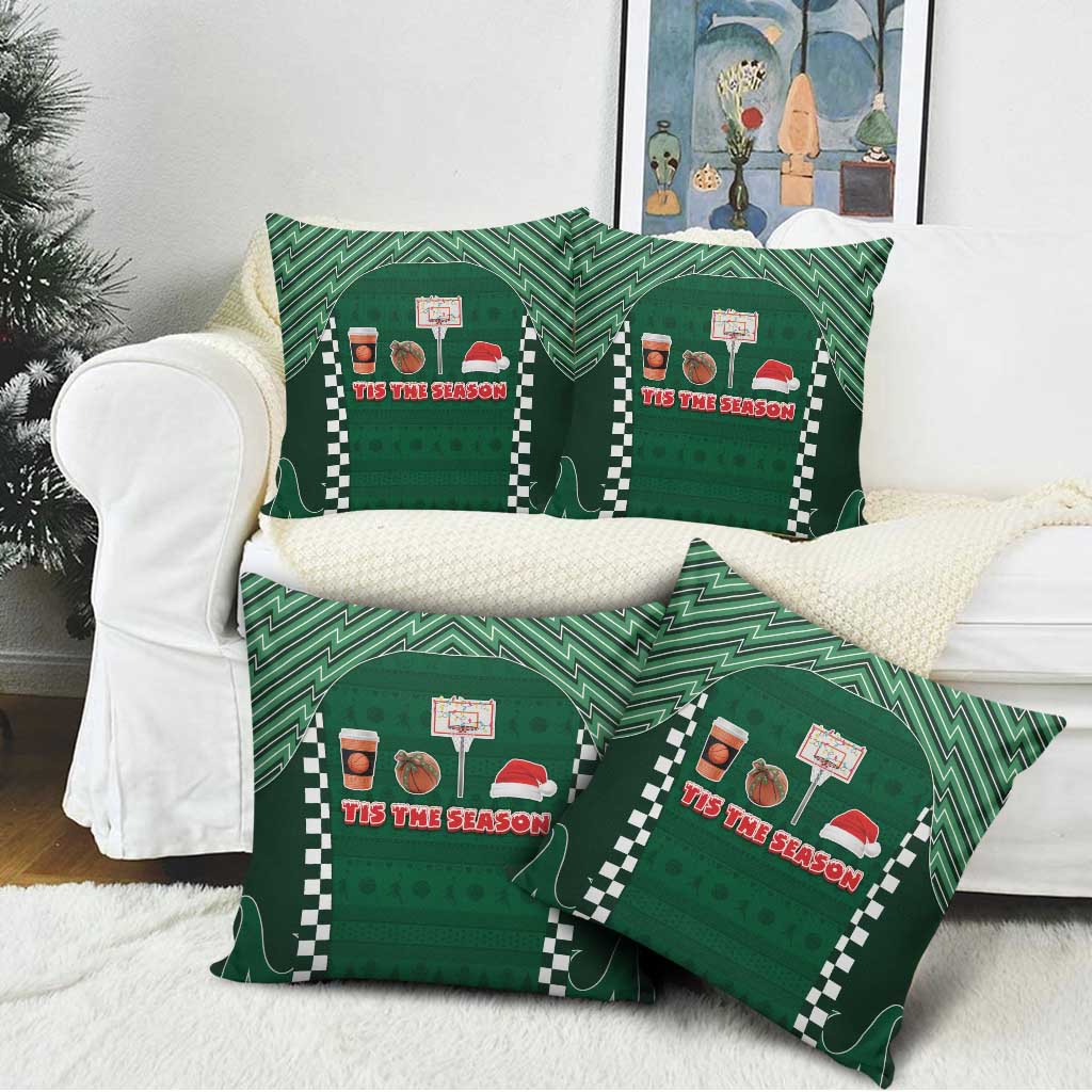 Basketball Christmas Pillow Cover Tis The Season - Wonder Print Shop