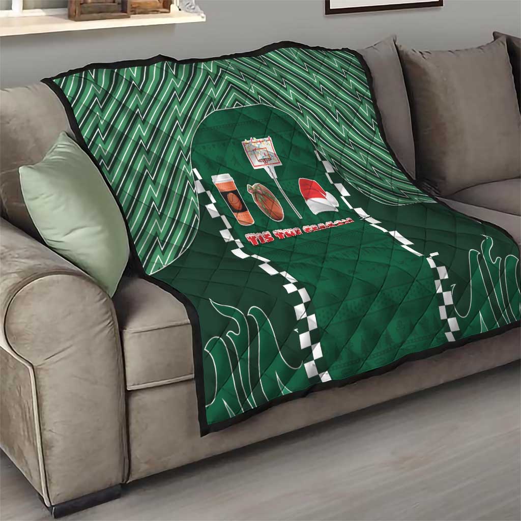 Basketball Christmas Quilt Tis The Season - Wonder Print Shop