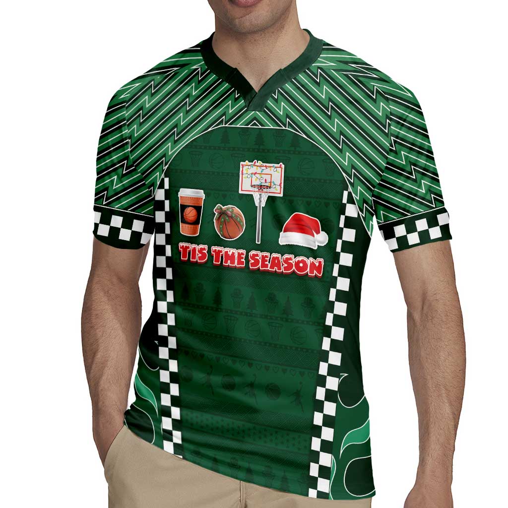 Basketball Christmas Rugby Jersey Tis The Season - Wonder Print Shop