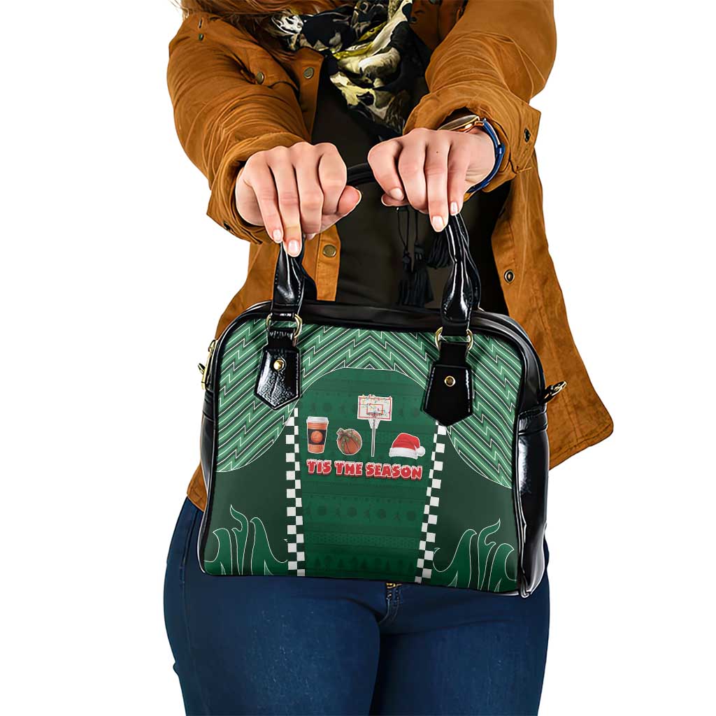 Basketball Christmas Shoulder Handbag Tis The Season - Wonder Print Shop