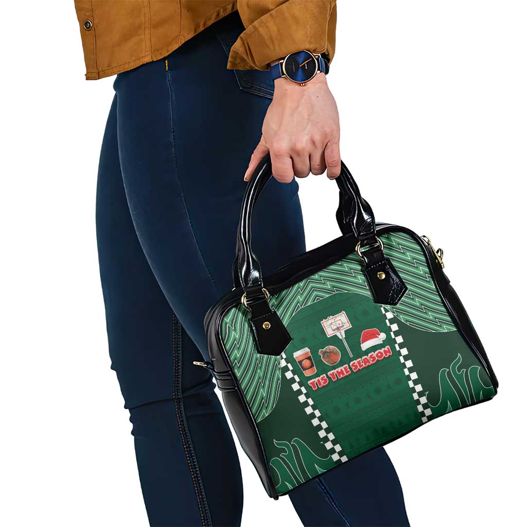 Basketball Christmas Shoulder Handbag Tis The Season - Wonder Print Shop