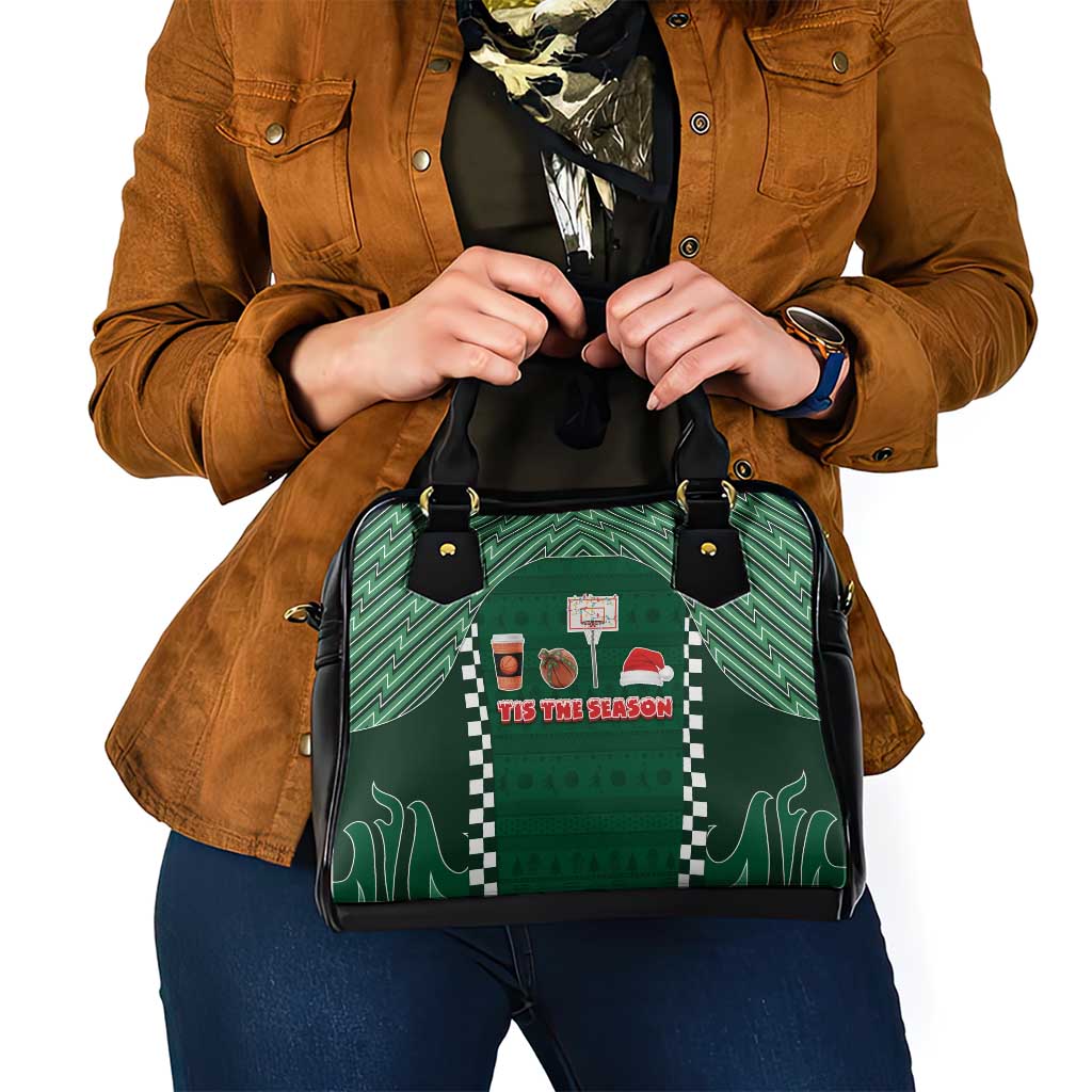 Basketball Christmas Shoulder Handbag Tis The Season - Wonder Print Shop