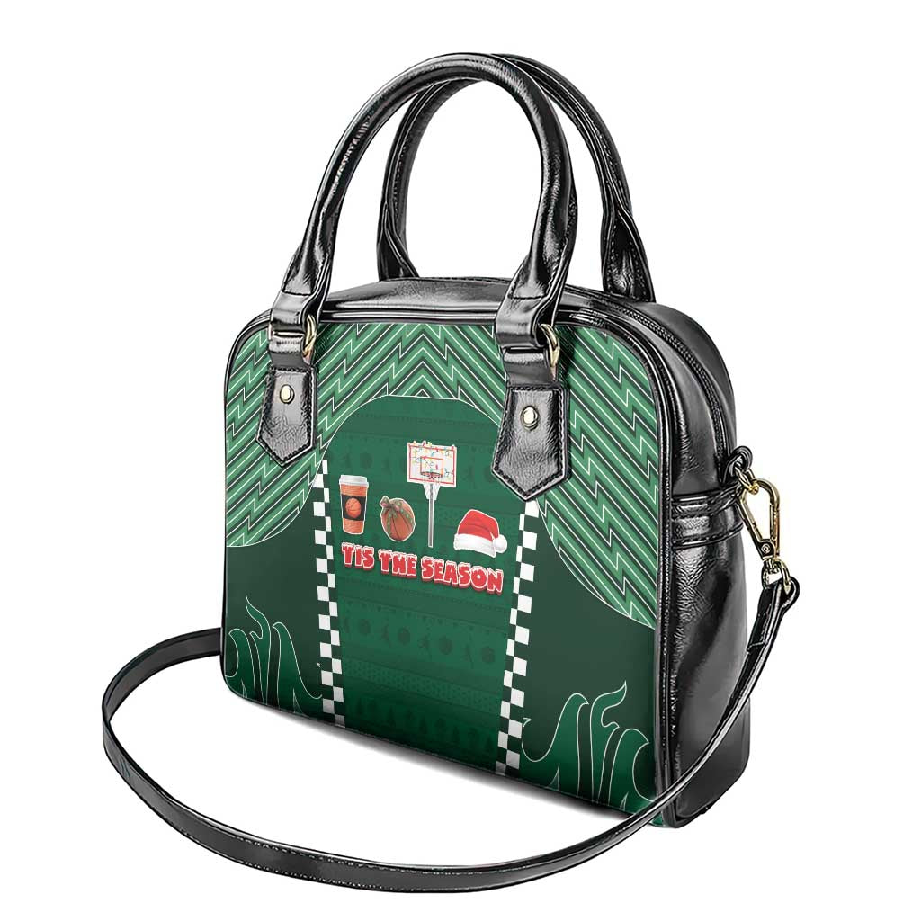 Basketball Christmas Shoulder Handbag Tis The Season - Wonder Print Shop