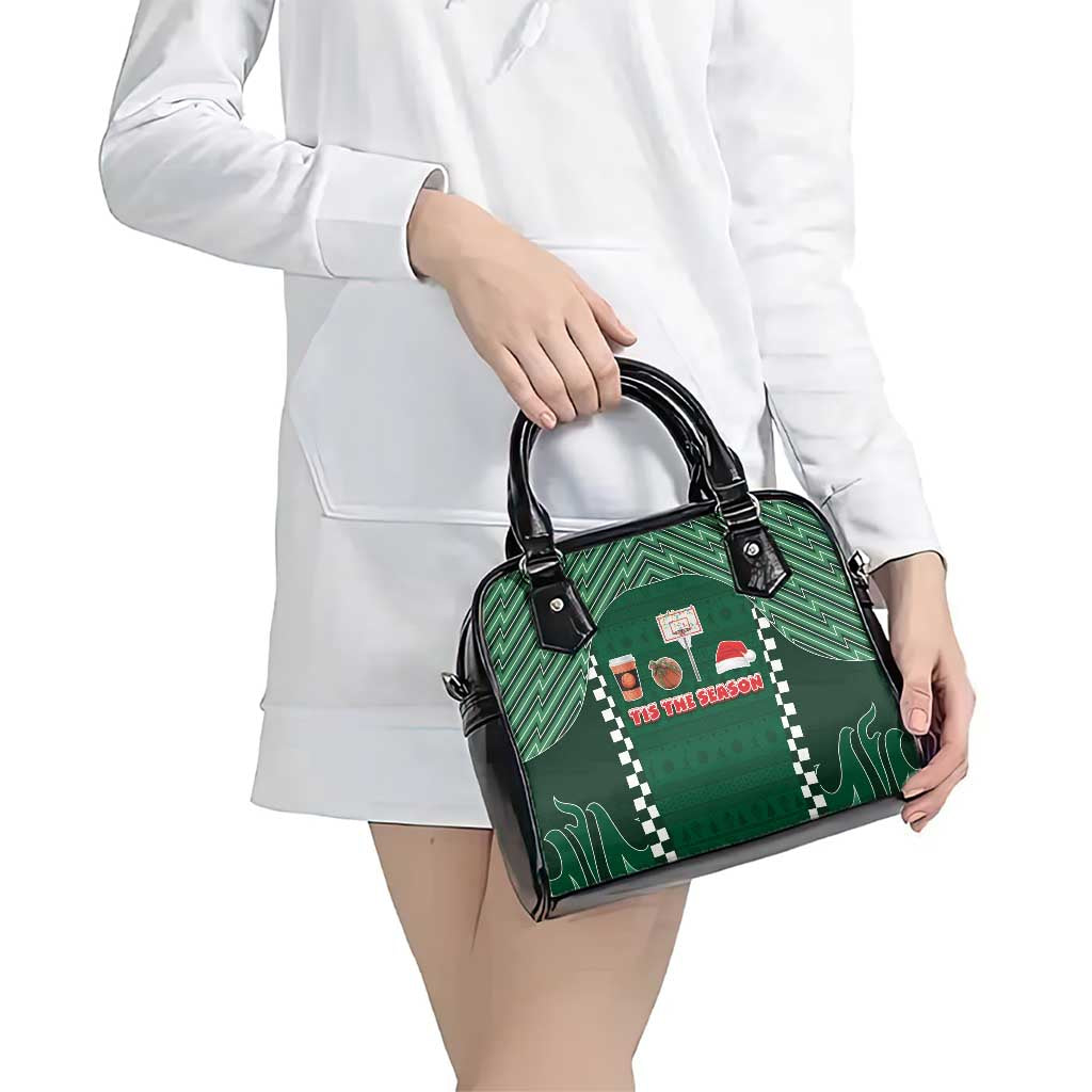 Basketball Christmas Shoulder Handbag Tis The Season - Wonder Print Shop