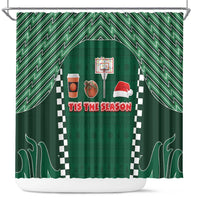 Basketball Christmas Shower Curtain Tis The Season - Wonder Print Shop