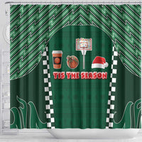 Basketball Christmas Shower Curtain Tis The Season - Wonder Print Shop