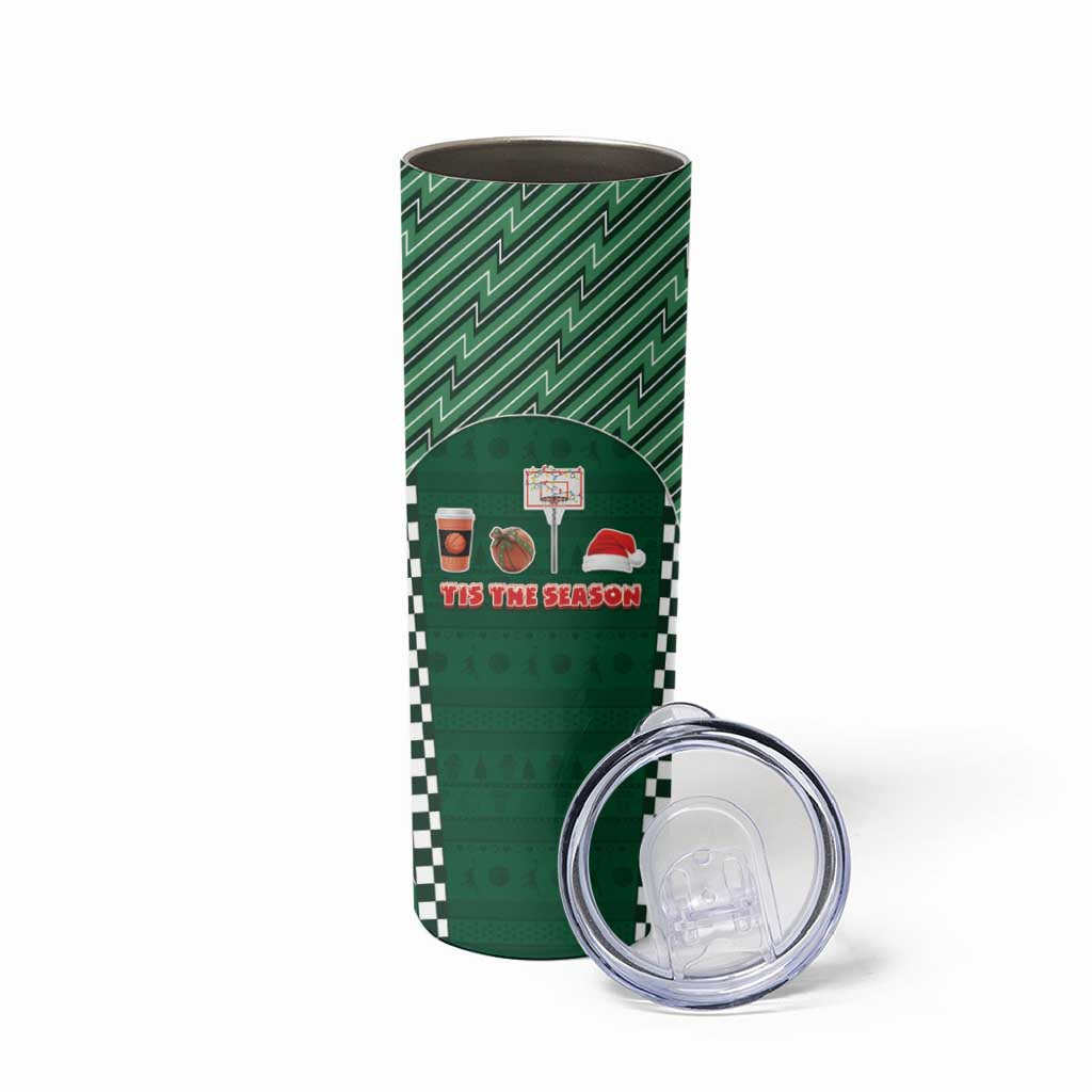 Basketball Christmas Skinny Tumbler Tis The Season - Wonder Print Shop