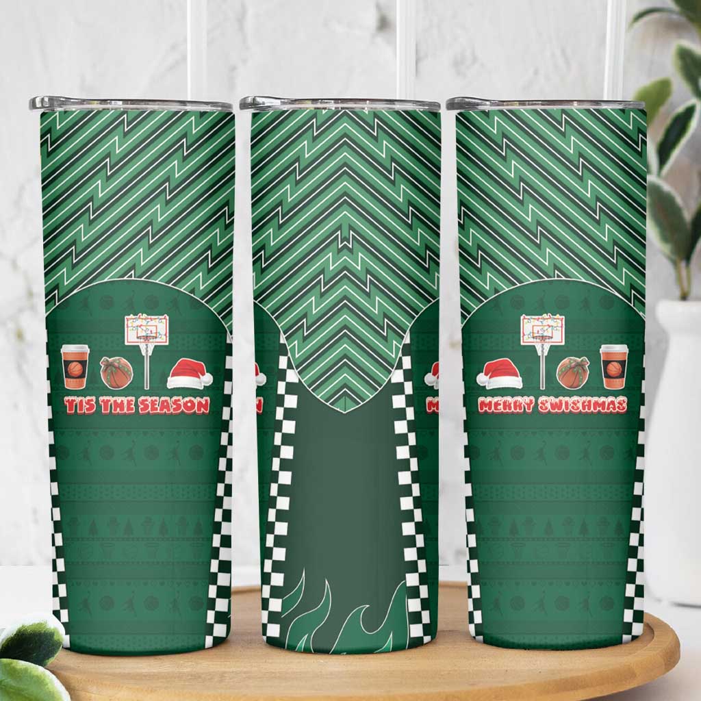Basketball Christmas Skinny Tumbler Tis The Season - Wonder Print Shop