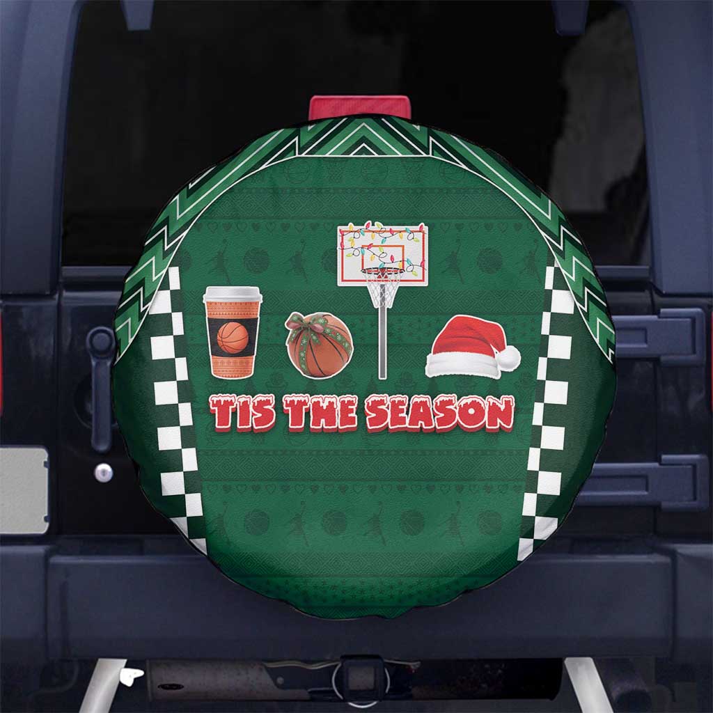 Basketball Christmas Spare Tire Cover Tis The Season - Wonder Print Shop