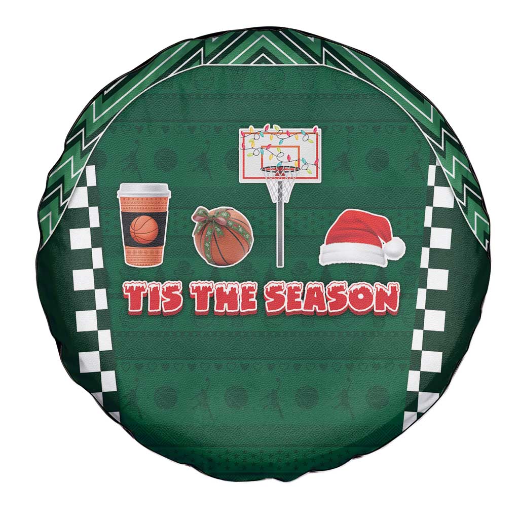 Basketball Christmas Spare Tire Cover Tis The Season - Wonder Print Shop