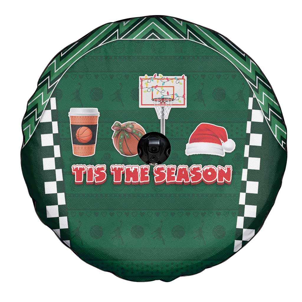 Basketball Christmas Spare Tire Cover Tis The Season - Wonder Print Shop