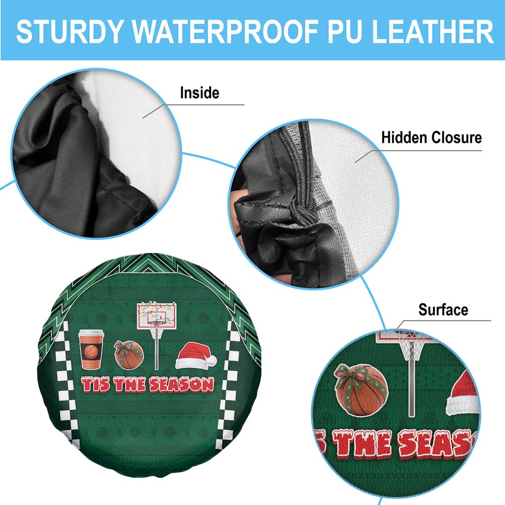 Basketball Christmas Spare Tire Cover Tis The Season - Wonder Print Shop