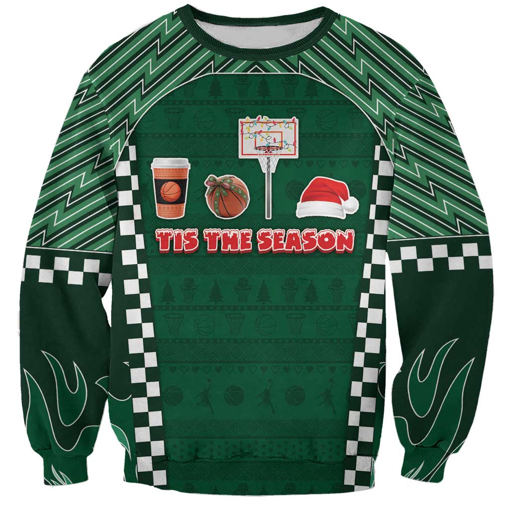 Basketball Christmas Sweatshirt Tis The Season - Wonder Print Shop