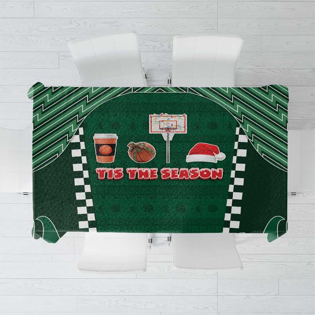Basketball Christmas Tablecloth Tis The Season - Wonder Print Shop