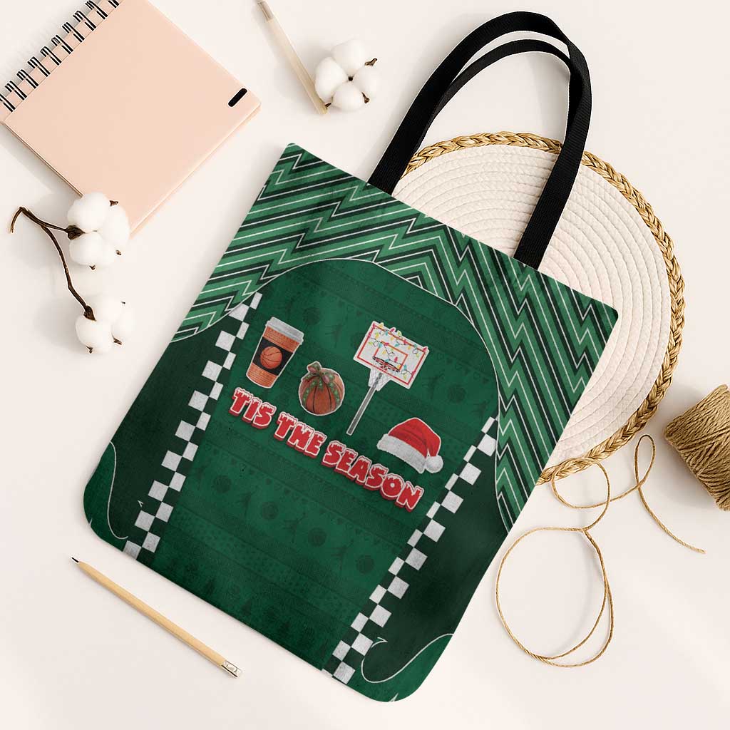 Basketball Christmas Tote Bag Tis The Season - Wonder Print Shop
