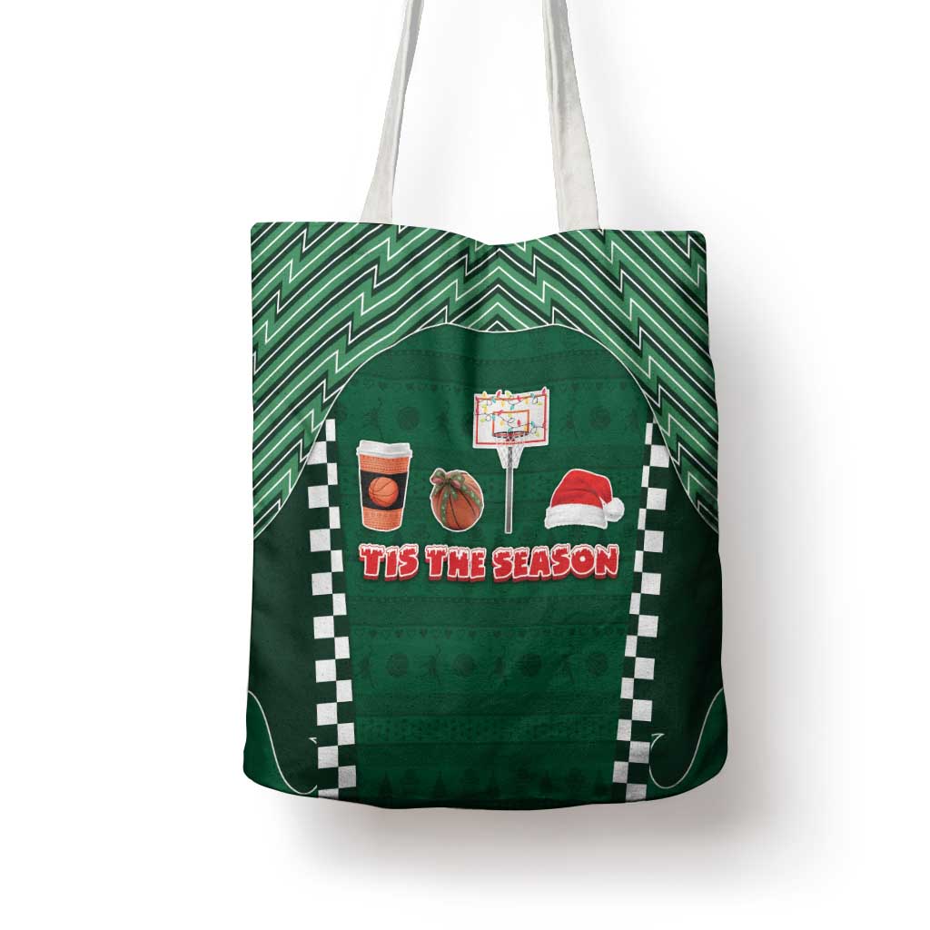 Basketball Christmas Tote Bag Tis The Season - Wonder Print Shop