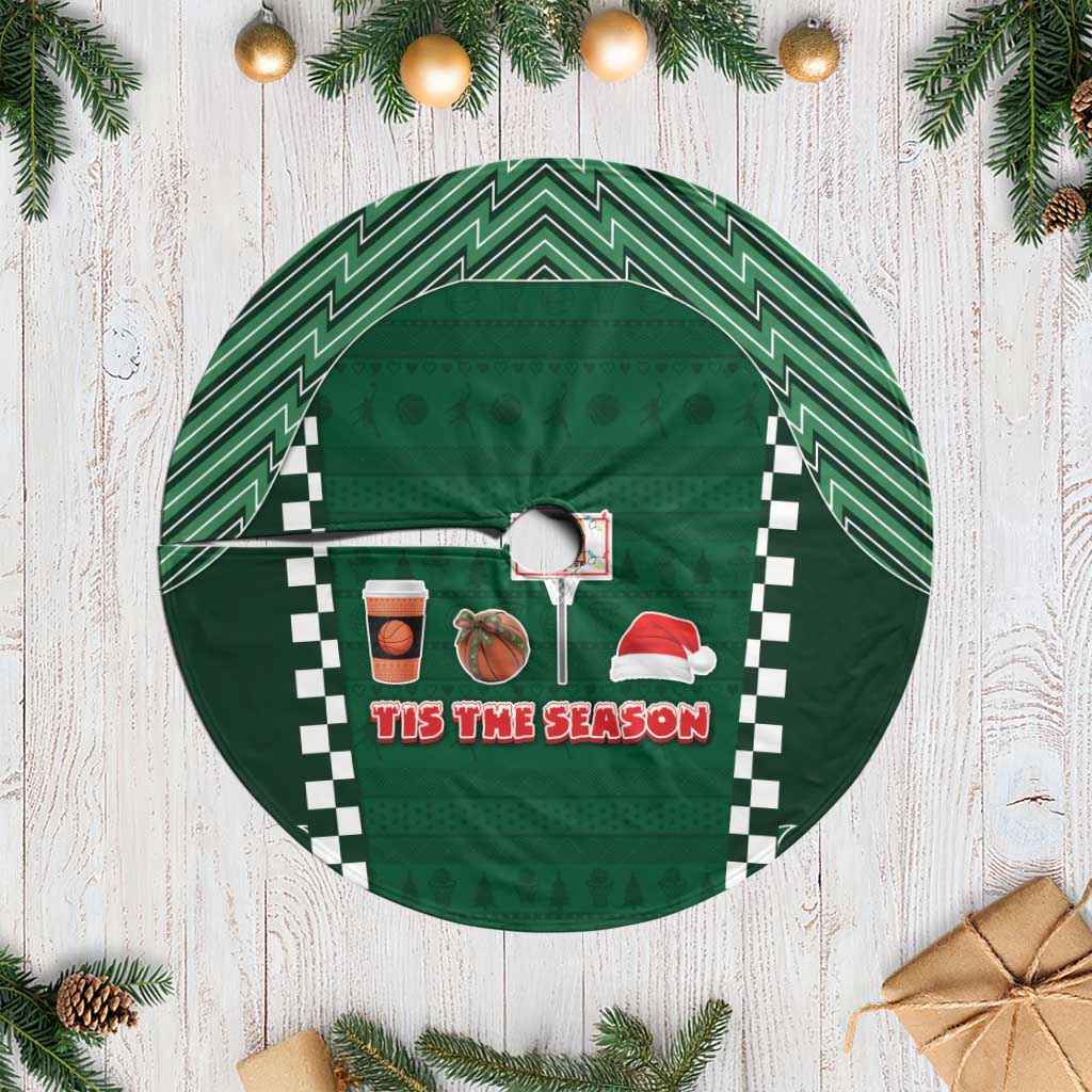 Basketball Christmas Tree Skirt Tis The Season - Wonder Print Shop