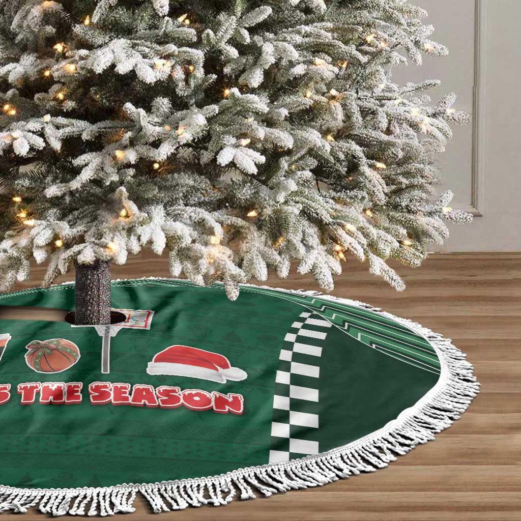 Basketball Christmas Tree Skirt Tis The Season - Wonder Print Shop