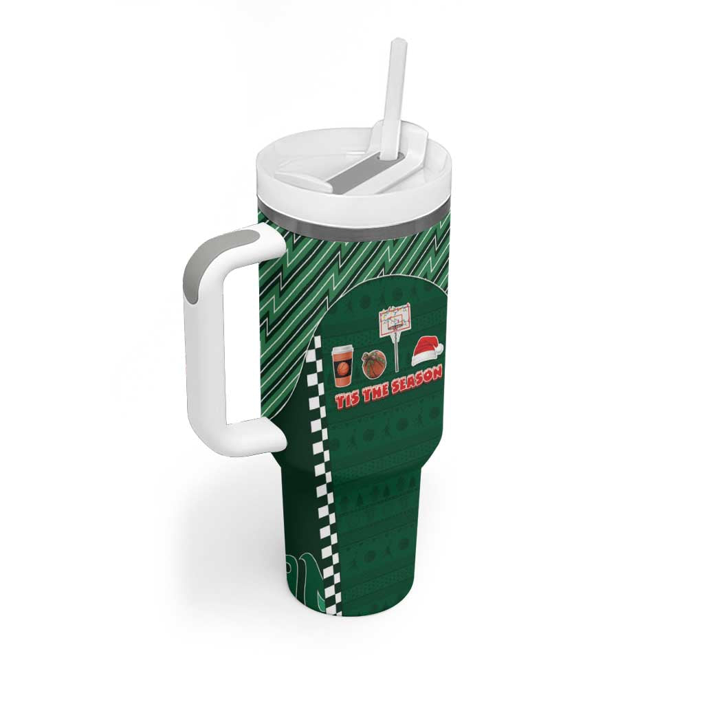 Basketball Christmas Tumbler With Handle Tis The Season - Wonder Print Shop