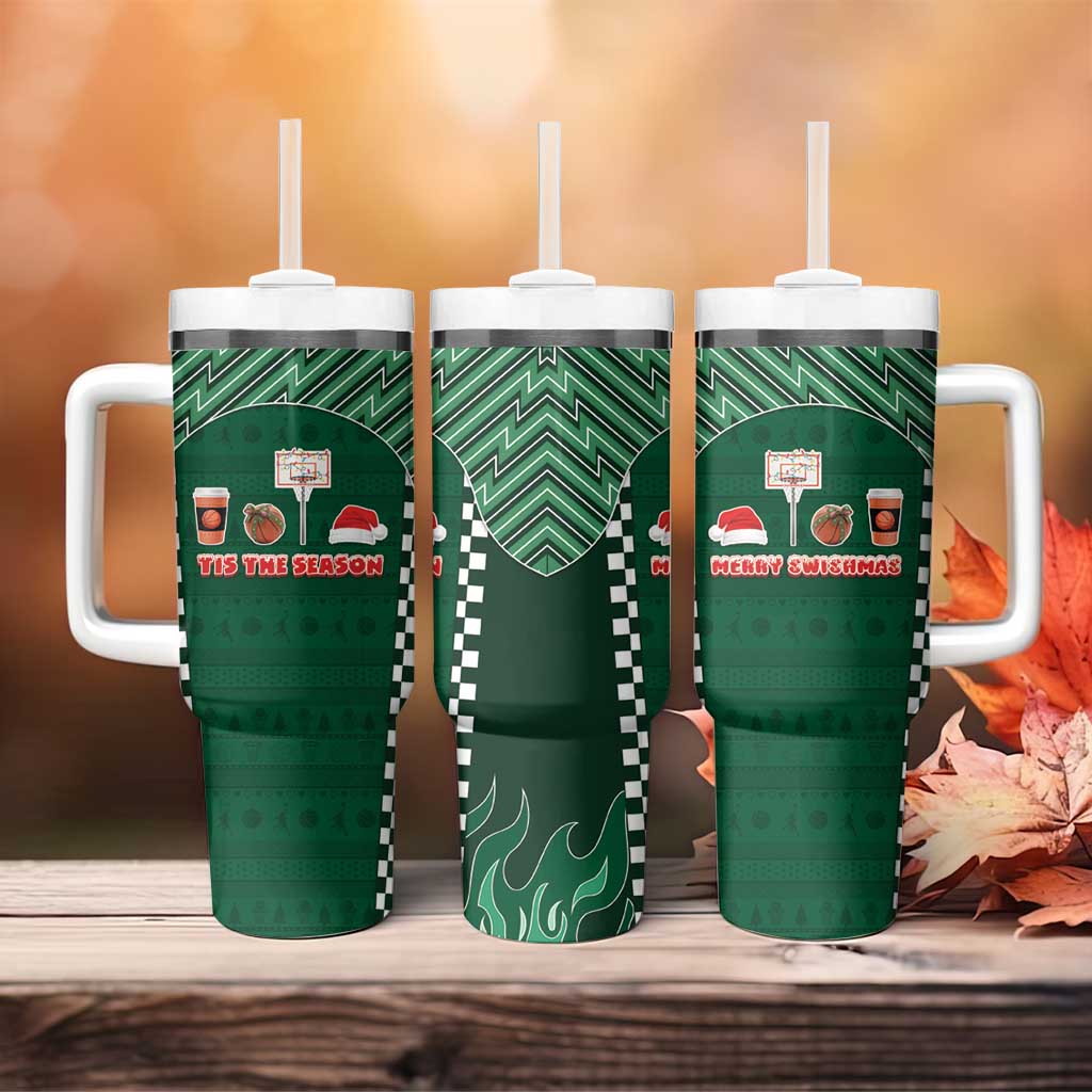 Basketball Christmas Tumbler With Handle Tis The Season - Wonder Print Shop