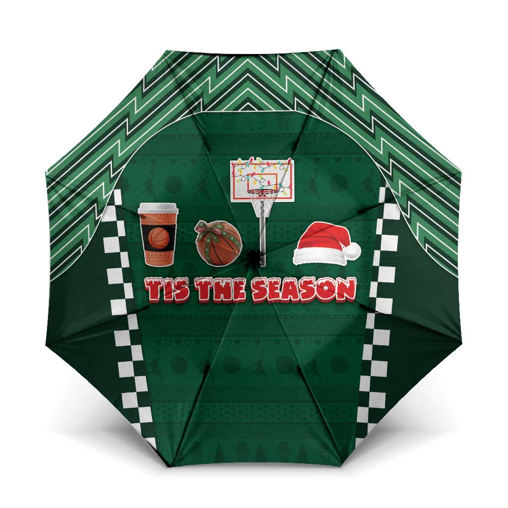 Basketball Christmas Umbrella Tis The Season - Wonder Print Shop