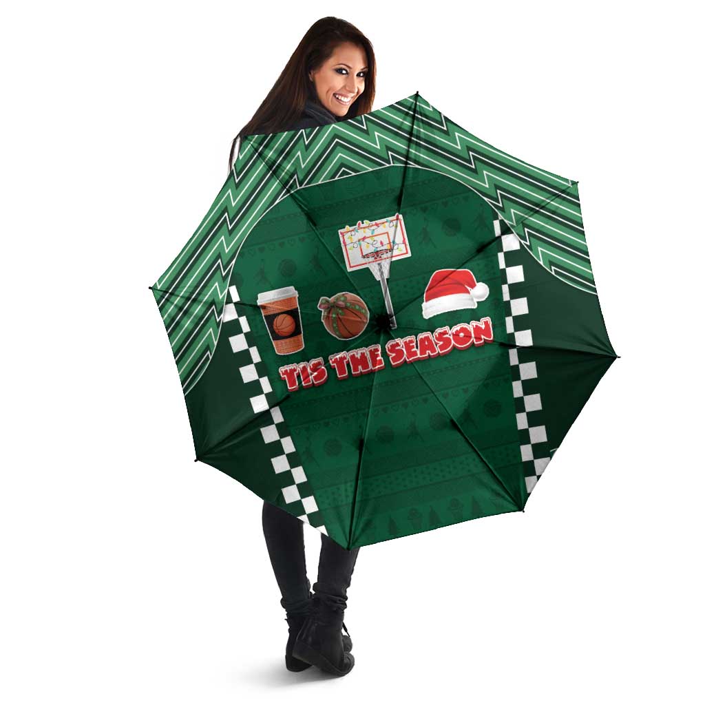 Basketball Christmas Umbrella Tis The Season - Wonder Print Shop