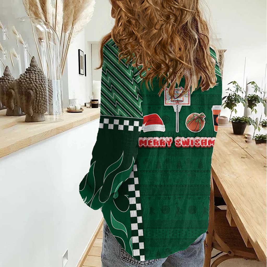 Basketball Christmas Women Casual Shirt Tis The Season - Wonder Print Shop