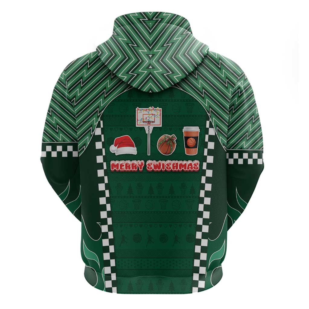 Basketball Christmas Zip Hoodie Tis The Season - Wonder Print Shop