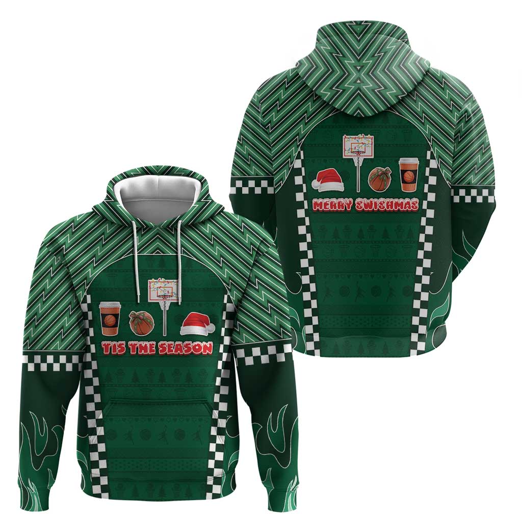 Basketball Christmas Zip Hoodie Tis The Season - Wonder Print Shop