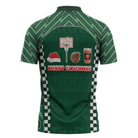 Basketball Christmas Zipper Polo Shirt Tis The Season - Wonder Print Shop