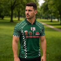 Basketball Christmas Zipper Polo Shirt Tis The Season - Wonder Print Shop