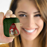 Merry Pitmas AirPods Case Santa Baby Slip A Pittie Under The Tree For Me - Wonder Print Shop