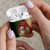 Merry Pitmas AirPods Case Santa Baby Slip A Pittie Under The Tree For Me - Wonder Print Shop