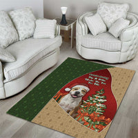 Merry Pitmas Area Rug Santa Baby Slip A Pittie Under The Tree For Me - Wonder Print Shop