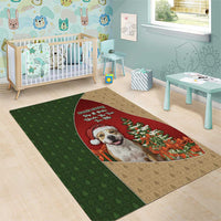 Merry Pitmas Area Rug Santa Baby Slip A Pittie Under The Tree For Me - Wonder Print Shop