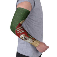 Merry Pitmas Arm Sleeves Santa Baby Slip A Pittie Under The Tree For Me - Wonder Print Shop