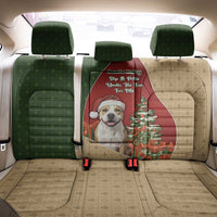 Merry Pitmas Back Car Seat Cover Santa Baby Slip A Pittie Under The Tree For Me - Wonder Print Shop