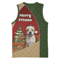 Merry Pitmas Basketball Jersey Santa Baby Slip A Pittie Under The Tree For Me - Wonder Print Shop