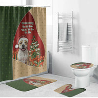 Merry Pitmas Bathroom Set Santa Baby Slip A Pittie Under The Tree For Me - Wonder Print Shop