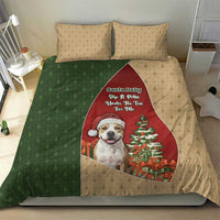 Merry Pitmas Bedding Set Santa Baby Slip A Pittie Under The Tree For Me - Wonder Print Shop