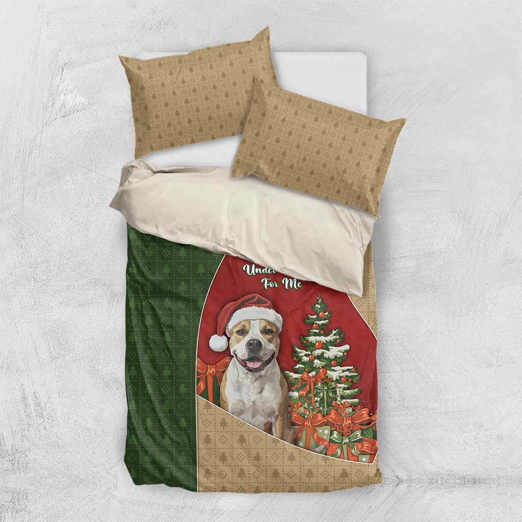 Merry Pitmas Bedding Set Santa Baby Slip A Pittie Under The Tree For Me - Wonder Print Shop
