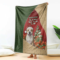 Merry Pitmas Blanket Santa Baby Slip A Pittie Under The Tree For Me - Wonder Print Shop