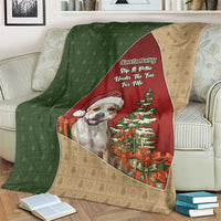 Merry Pitmas Blanket Santa Baby Slip A Pittie Under The Tree For Me - Wonder Print Shop